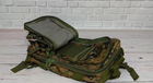 Тактичний похідний рюкзак Military військовий водовідштовхуючий рюкзак 25 л 45х24х22 см камуфляж - зображення 4