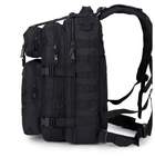 Тактический походный рюкзак Military военный рюкзак водоотталкивающий 25 л 45х24х22 см Черный - изображение 5