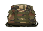 Тактический походный рюкзак Military военный рюкзак водоотталкивающий 30 л 49x34x16 см Камуфляж - изображение 4