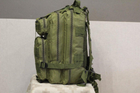 Тактический походный рюкзак Military военный городской рюкзак 25 л 45х24х22 см Хаки - изображение 10