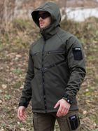 Тактична куртка утеплена BEZET Softshell Omega 6281 XS Хакі (2000227629945) - зображення 4