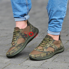 Кросівки чоловічі хакі зелені камуфляж літні сітка 44р код 3043 - зображення 2