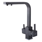 Смеситель для кухни под фильтр Globus Lux LAZER GLLR-0111-1-ONIX Черный (GLLR-0111-1-ONIX)