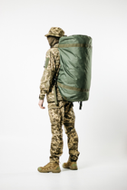Баул армейский хаки, сумка баул армейский 100 л тактический баул, тактический баул-рюкзак - изображение 4