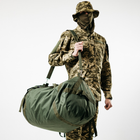 Баул армійський хакі, сумка баул армійський 100 л тактичний баул, тактичний баул-рюкзак - зображення 6
