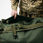 Баул армійський хакі, сумка баул армійський 100 л тактичний баул, тактичний баул-рюкзак - зображення 11