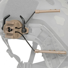 Адаптер кріплення на шолом для активних навушників Peltor/Earmor/Walkers Койот - зображення 5