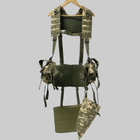 РПС Полный комплект с под сумками для магазинов АК, для гранат, сброса магазинов, с сидушкой - каремат. Pixel - изображение 1