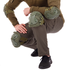 Тактические наколенники и налокотники Knee-Pads защитные анатомической формы олива (армейские для военных ВСУ с быстрым сбросом) YL7548-O - изображение 5