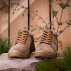 Берцы ботинки тактическая обувь кроссовки облегченные натуральная гидрофобная кожа усиленная пятка и носок Койот 44 (30 см) - изображение 4