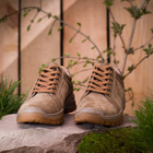 Берцы ботинки тактическая обувь кроссовки облегченные натуральная гидрофобная кожа усиленная пятка и носок Койот 40 (27 см) - изображение 4