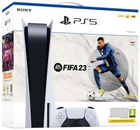 Konsola do gier SONY PlayStation 5 z napędem Blu-ray + FIFA 23 Czarno-biała