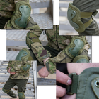 Тактические наколенники и налокотники (защитные) Eagle KN-04 Green - изображение 10