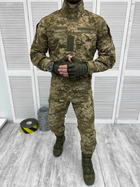Тактичний військовий костюм Статутний ГОСТ ( Кітель + Штани ), Камуфляж: Піксель ЗСУ, Розмір: M - зображення 1