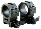 Кольца быстросъемные Leapers UTG Max Strength QD 30mm Medium, средний профиль, Weaver/Picatinny - изображение 1