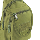 Тактический рюкзак на одно плечо AOKALI Outdoor A32 Green военный милитари армейский - изображение 4