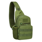 Рюкзак тактический AOKALI Outdoor A14 Green на одно плечо военный 2L - изображение 1