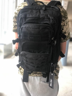 Военный тактический штурмовой рюкзак MIL-TEC из Германии черный на 36 литров для военных ЗСУ - изображение 3