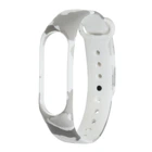 Силиконовый ремешок для фитнес браслетов Xiaomi Mi Band 3/4, Silicone, Khaki White, с удобной застёжкой, на фитнес трекер и смарт часы, ArmorStandart (ARM55640)