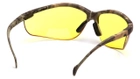 Тактические очки защитные открытые в камуфлированной оправе Pyramex Venture-2 Camo (amber) желтые - изображение 2
