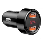 Автомобільний зарядний пристрій Baseus Magic PPS 45W 2 порти з дисплеєм