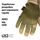 Рукавички тактичні повнопалі сенсорні ARES UAD Койот XL - зображення 4