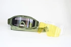 Тактичні Окуляри маска захисні військові 3 лінзи one size - изображение 5