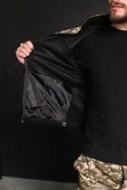 Кофта флисовая мужская военная тактическая с липучками под шевроны ВСУ (ЗСУ) Пиксель 8031 48 размер черная - изображение 8