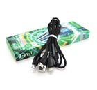 Кабель USB 2.0 Combo 3 in 1 Lightning/microUSB/Type-C 1.0м 2A HOCO X76 Black BOX 28002