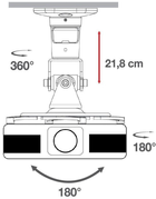 Uchwyt do projektora TECHly ICA-PM 100WH 22 cm 10 kg (PITTHLUPR0004) - obraz 5