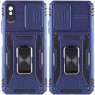 Ударопрочный чехол Camshield Army Ring для Xiaomi Redmi 9A Синий / Navy Без бренда