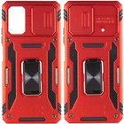 Ударопрочный чехол Camshield Army Ring для Xiaomi Poco X5 5G / Note 12 5G Красный / Red Без бренда