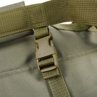 Универсальная сумка-баул тактическая 120 литров, военный водоотталкивающий баул из плотной тактической ткани Kiborg Олива - изображение 7