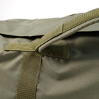Универсальная сумка-баул тактическая 120 литров, военный водоотталкивающий баул из плотной тактической ткани Kiborg Олива - изображение 12