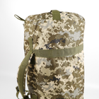 Универсальная сумка-баул тактическая 80 литров, военный водоотталкивающий баул из плотной тактической ткани Kiborg Пиксель - изображение 12