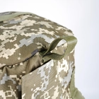 Универсальная сумка-баул тактическая 80 литров, военный водоотталкивающий баул из плотной тактической ткани Kiborg Пиксель - изображение 15
