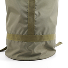 Универсальная сумка-баул тактическая 80 литров, военный водоотталкивающий баул из плотной тактической ткани Kiborg Олива - изображение 4