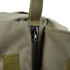 Універсальна сумка-баул тактична 80 літрів, військовий водовідштовхувальний баул із щільної тактичної тканини Kiborg Олива - зображення 5