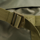 Універсальна сумка-баул тактична 80 літрів, військовий водовідштовхувальний баул із щільної тактичної тканини Kiborg Олива - зображення 8