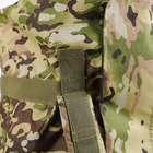 Універсальна сумка-баул тактична 80 літрів, військовий водовідштовхувальний баул із щільної тактичної тканини Kiborg Мультикам - зображення 14