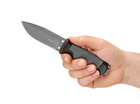 Нож тактический Boker Plus Outdoor, клинок 93 мм, серая рукоять, сталь 12С27 с титановым покрытием - изображение 3