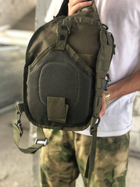 Тактичний Рюкзак однолямковий MIL-TEC® One Strap Assault 10л Olive - зображення 3
