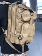 Тактичний рюкзак 25 л. 3p attack tactica койот / маленький армійський військовий рюкзак - зображення 5
