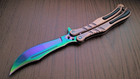 Нож Бабочка Разноцветный Градиент (хамелеон) из игры CS:GO - изображение 2