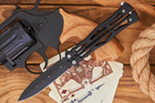 Нож Бабочка (балисонг) Черный со съемным креплением на пояс NBG11 - изображение 1