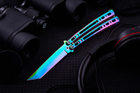 Нож Бабочка Танто Градиент (цветной) Хамелеон MinocSteel - изображение 1