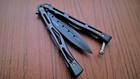 Нож Бабочка (балисонг) Черный со съемным креплением на пояс NBG11 - изображение 7