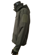 Куртка тактическая Soft shell олива с микрофлисом р. L - изображение 3