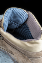 Тактичні черевики чоловічі Light Tactic 45 розмір 30 см шкіра і Кордура 1000D демісезонні з посиленими носоком і устілками Койот - зображення 6