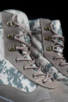Берцы тактические мужские Light Boots 40 (26,5 см) Весна/Лето Кожа с Кордурой ботинки легкие (Пиксель) - изображение 4